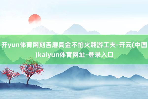 开yun体育网刻苦磨真金不怕火翱游工夫-开云(中国)kaiyun体育网址-登录入口