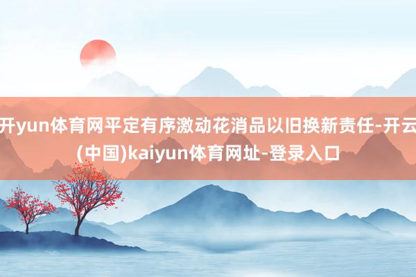 开yun体育网平定有序激动花消品以旧换新责任-开云(中国)kaiyun体育网址-登录入口