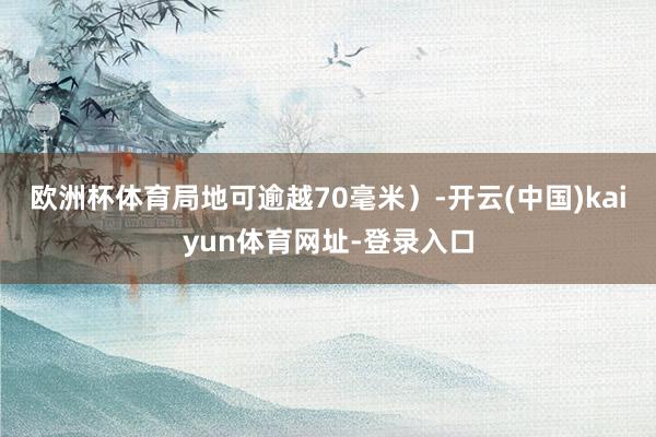欧洲杯体育局地可逾越70毫米)-开云(中国)kaiyun体育网址-登录入口